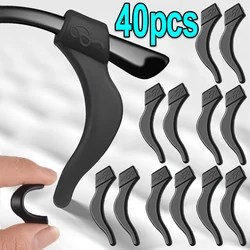 40PCS Silicone Anti-slip Ear Hook Glasses Leg Ear Sleeve Bracket Fastener Eyeglasses Accessories Grip Anti-fall Eyewear Holder