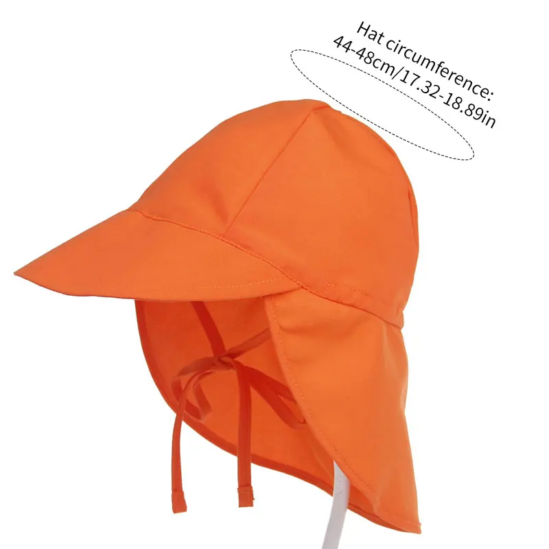 Cappello da sole per bambini Cappello da sole per bambini, estate, primavera, spiaggia, con patta sul collo, berretto da viaggio per bambine
