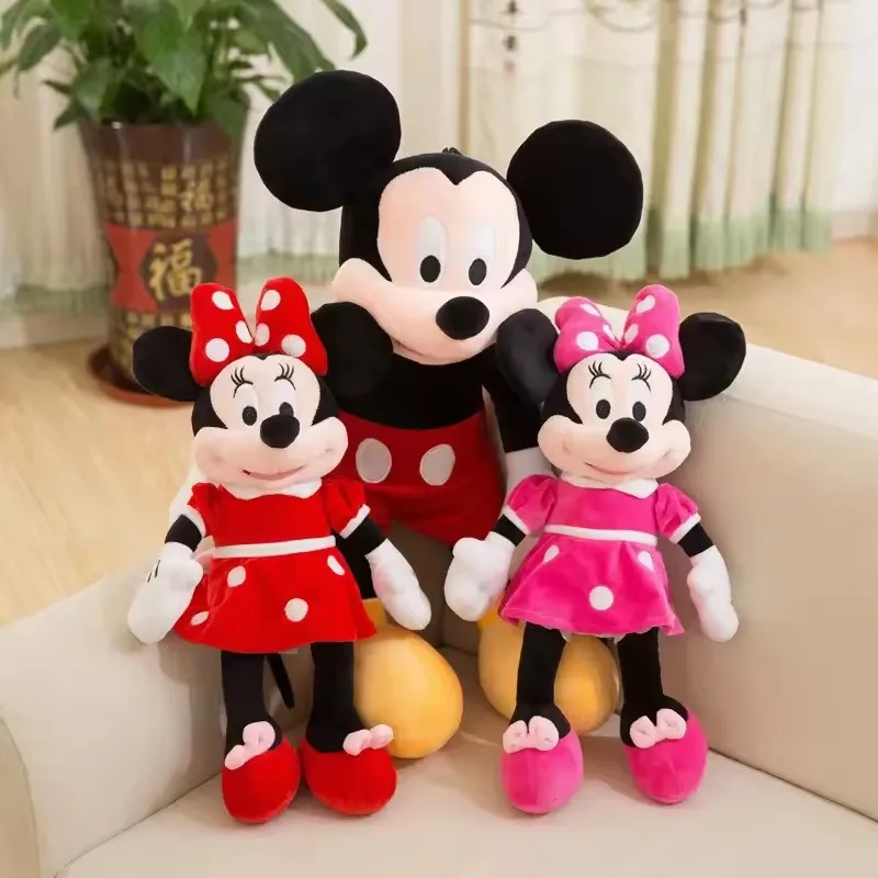 25 cm Disney Mickey Mouse Minnie pluche poppen dier knuffels verjaardagscadeau kerstcadeau voor kinderen schattige Mickey Minnie Pres