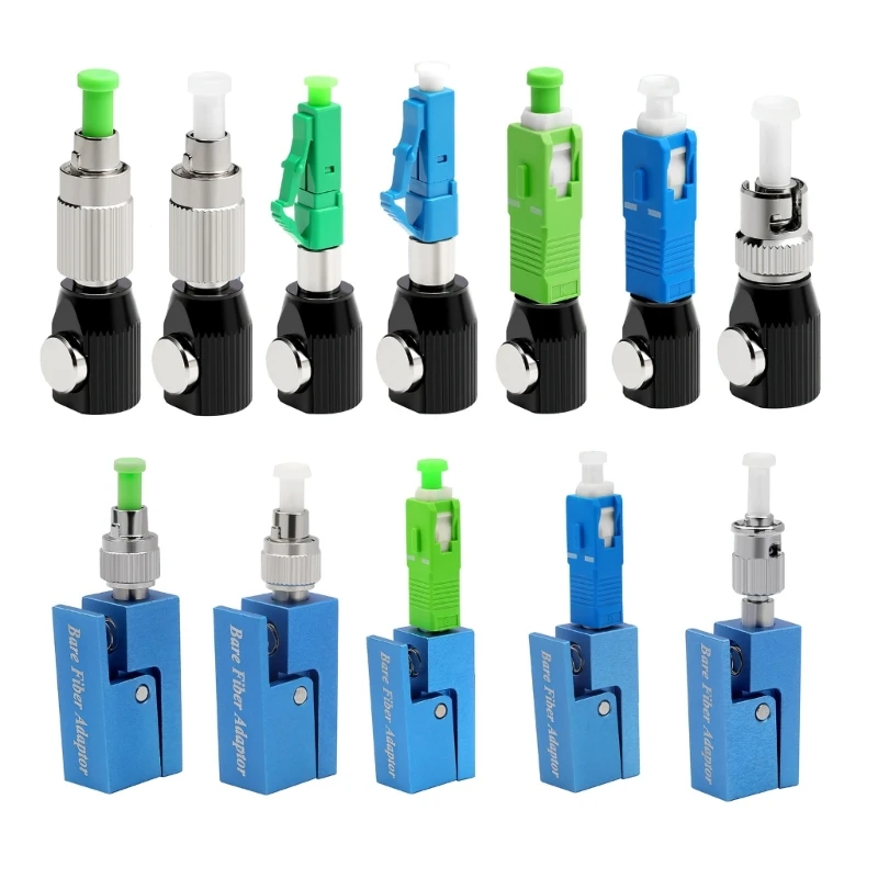 UPC Round Square Bare Fiber Adapter Clamp Lab Dedicated Coupler Adapter Temporary Splicing Tool Connectors Dropshipping