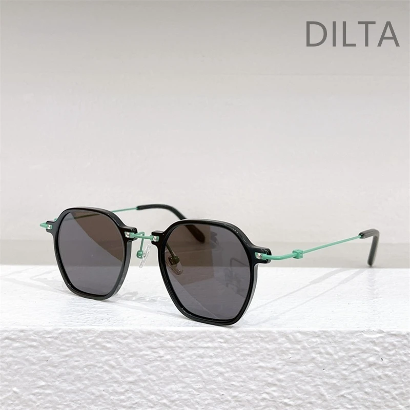 Eyerepub M8 Black Green Metal Alloy Acetate Round Circle Classic Women Sunglasses Eyewear Female Sunglasses Outdoor