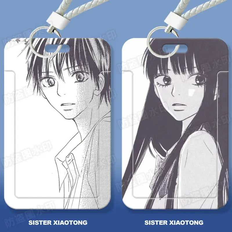 Kimi Ni Todoke Card Holder Black White Manga Style Card Protective  Kuronuma Sawako Kazehaya Shouta AnimeGoods Collection Gift