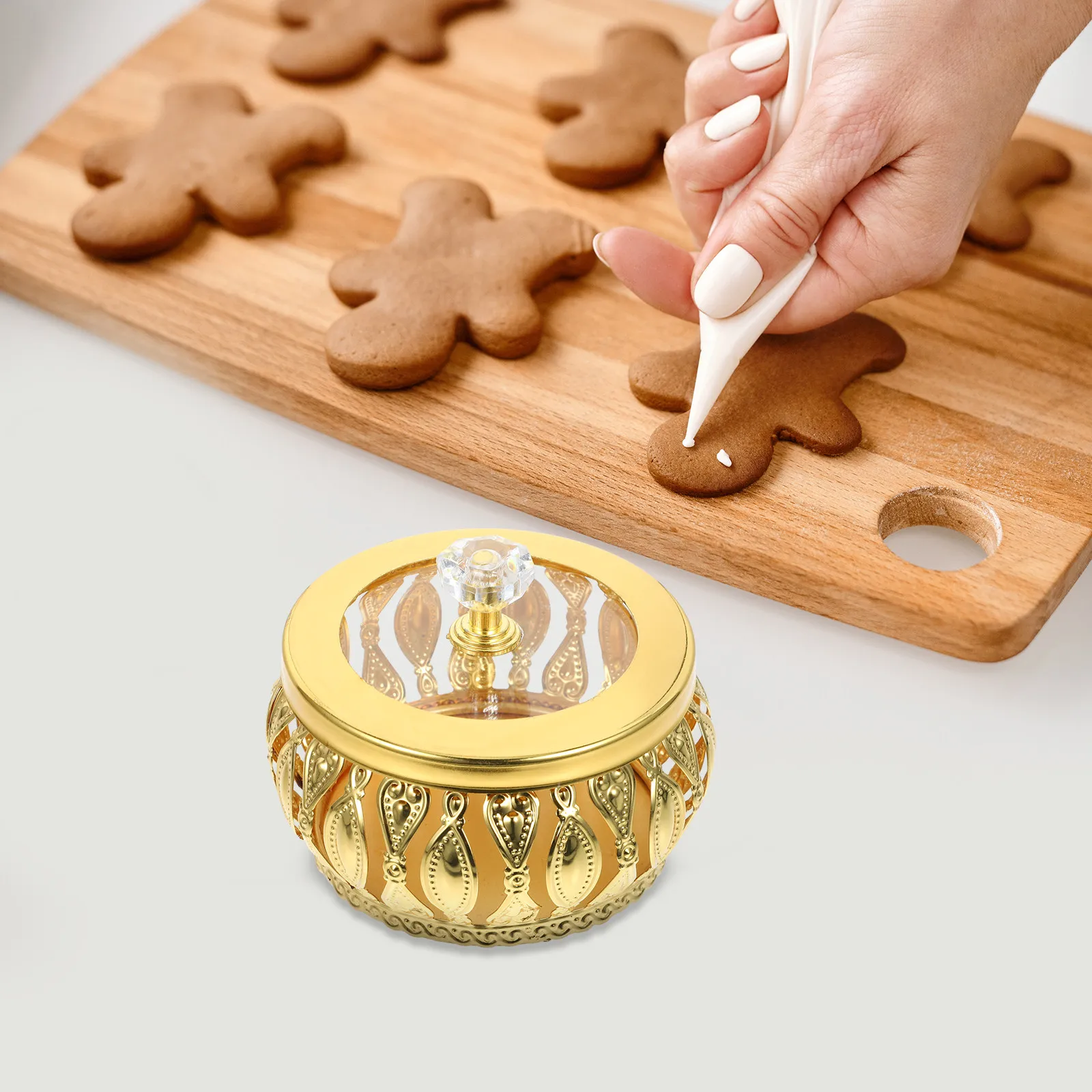 Middle East Candy Box Eid Candy Container Reusable Lidded Sweets Storage Box Party Favor Treat Dessert Serving Tray Ramadan