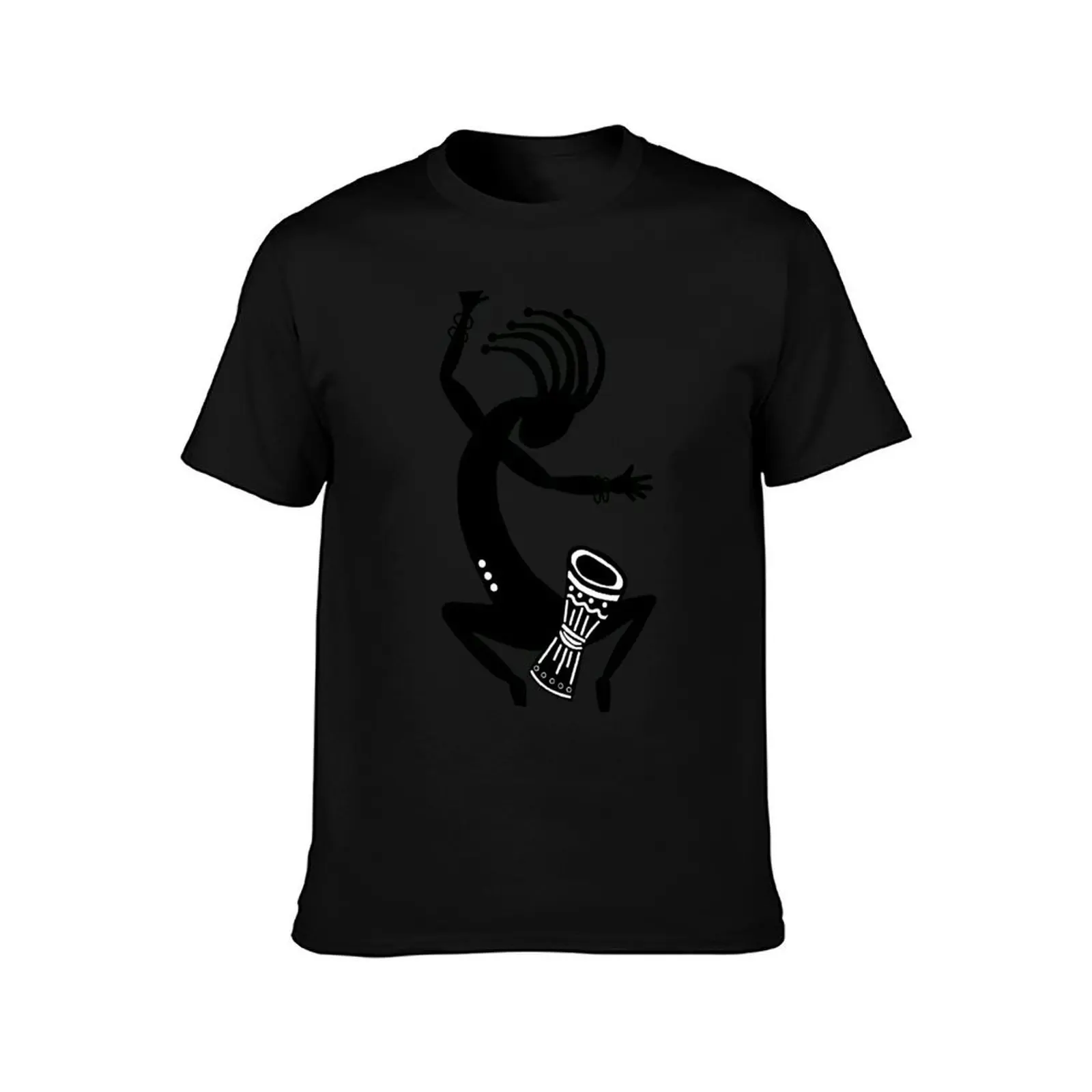 Kokopelli Drummer T-Shirt printed t shirts for man T-Shirt