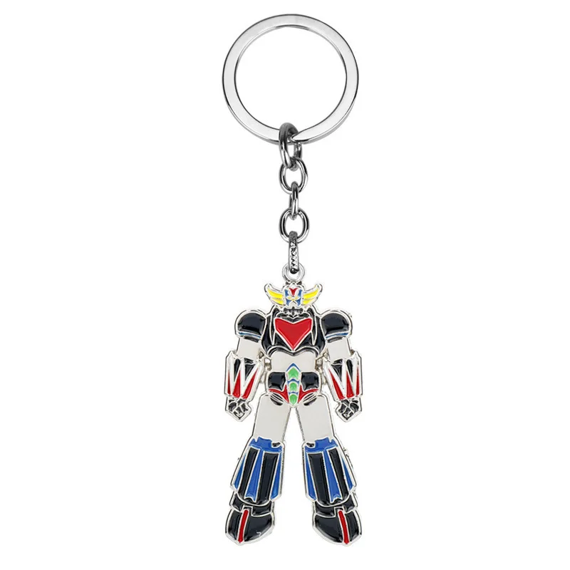 Anime bande dessinée Mazinger Z pendentif porte-clés UFO Liantaisha Robot Grendizer Logo porte-clés pour hommes sac de voiture bijoux accessoires cadeaux