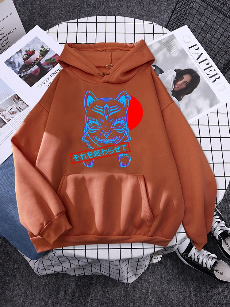 Angry Dog Vaporwave Aesthetic Prints Mens Hoodie Loose Oversize Sweatshirt Oversize Comfortable Streetwear Basic Soft Sportswear