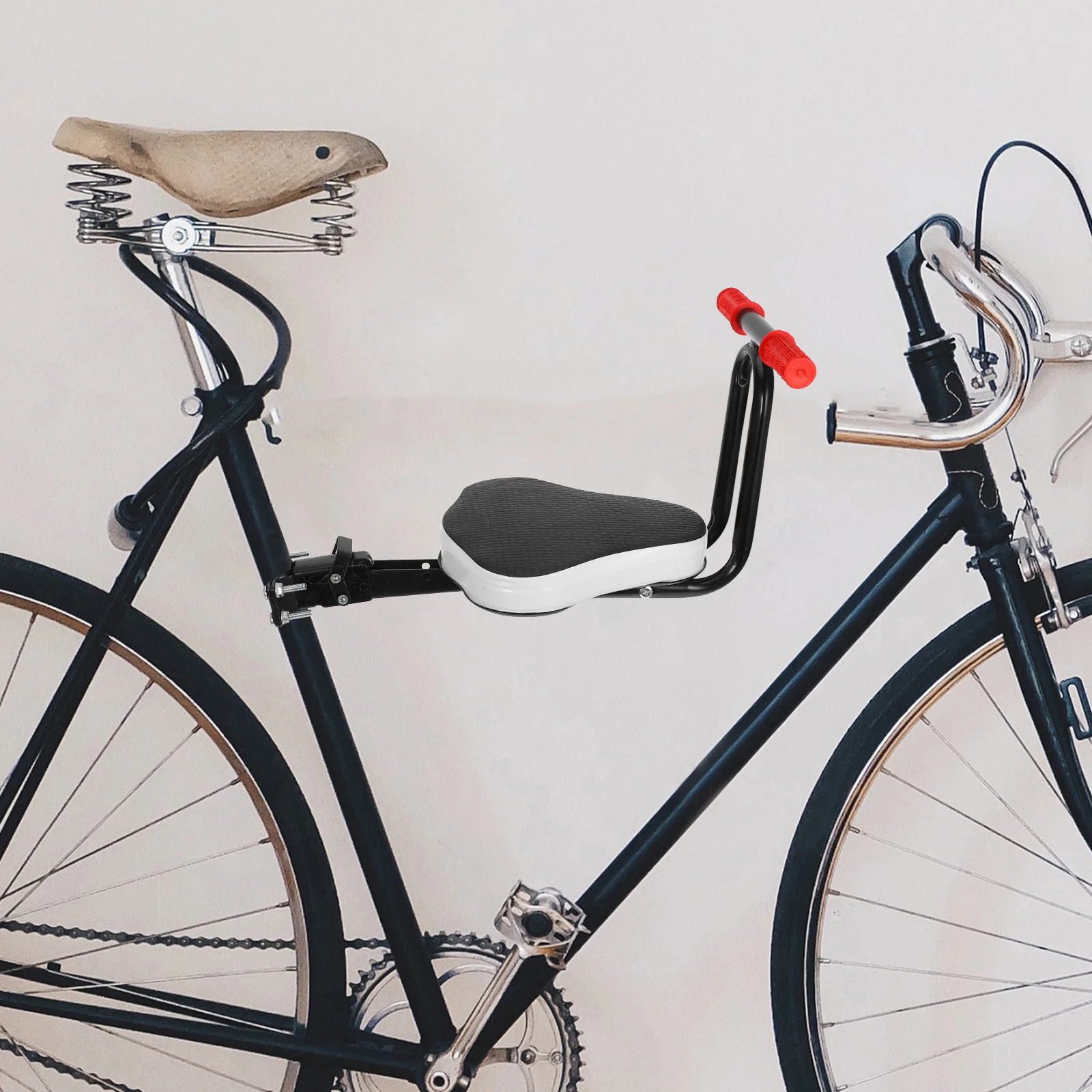 

1pc Children Bike Seat Foldable Adjustable Thickened Support Widen Seating Pad Comfortable Kids Bike Front-loading Seat Chair