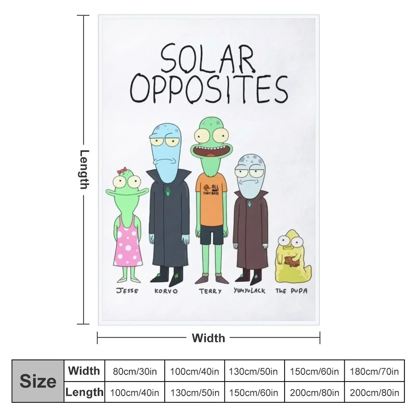 Solar Opposites Throw Blanket Hair valentine gift ideas Designers Stuffeds Blankets