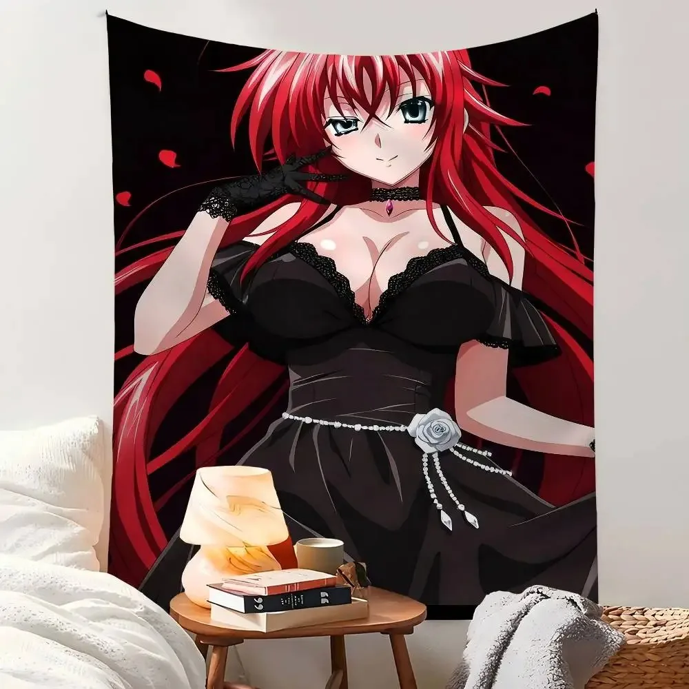 Anime High School DxD DIY Sticky Colorful Tapestry Wall Hanging Bohemian Wall Tapestries Mandala Wall Art