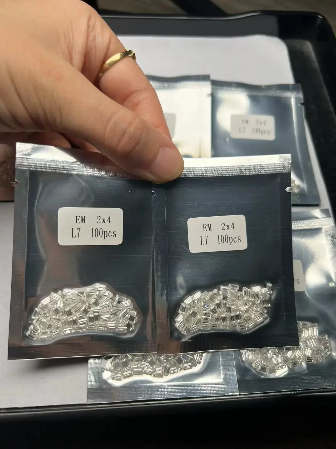 Loose Moissanite Diamond  D Color VVS1 Clarity  Emerald Step Cut for Rings Necklace Jewelry Making with GRA Certificate