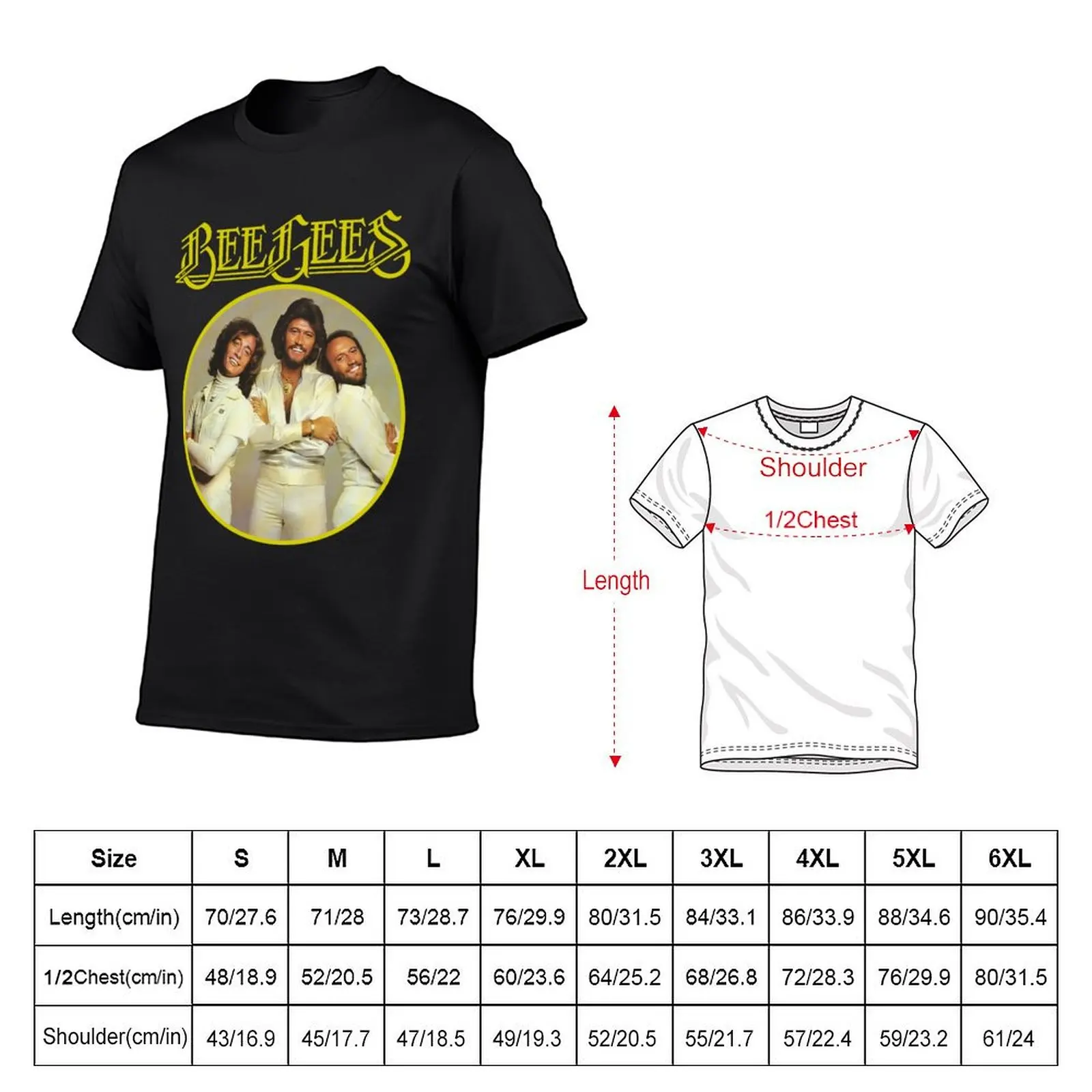 The Bee Gees T-Shirt anime shirts graphic tee oversized t shirt quick-drying plain white t shirts men