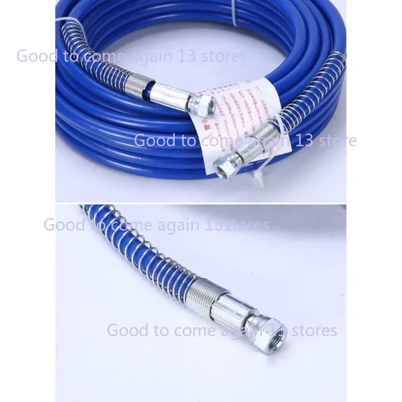 1/4 Airless Paint Spray Hose Upgraded Thickened Woven Fiber Layer High Pressure Flexible Fiber Nylon Tube For Sprayer Gun Pipe
