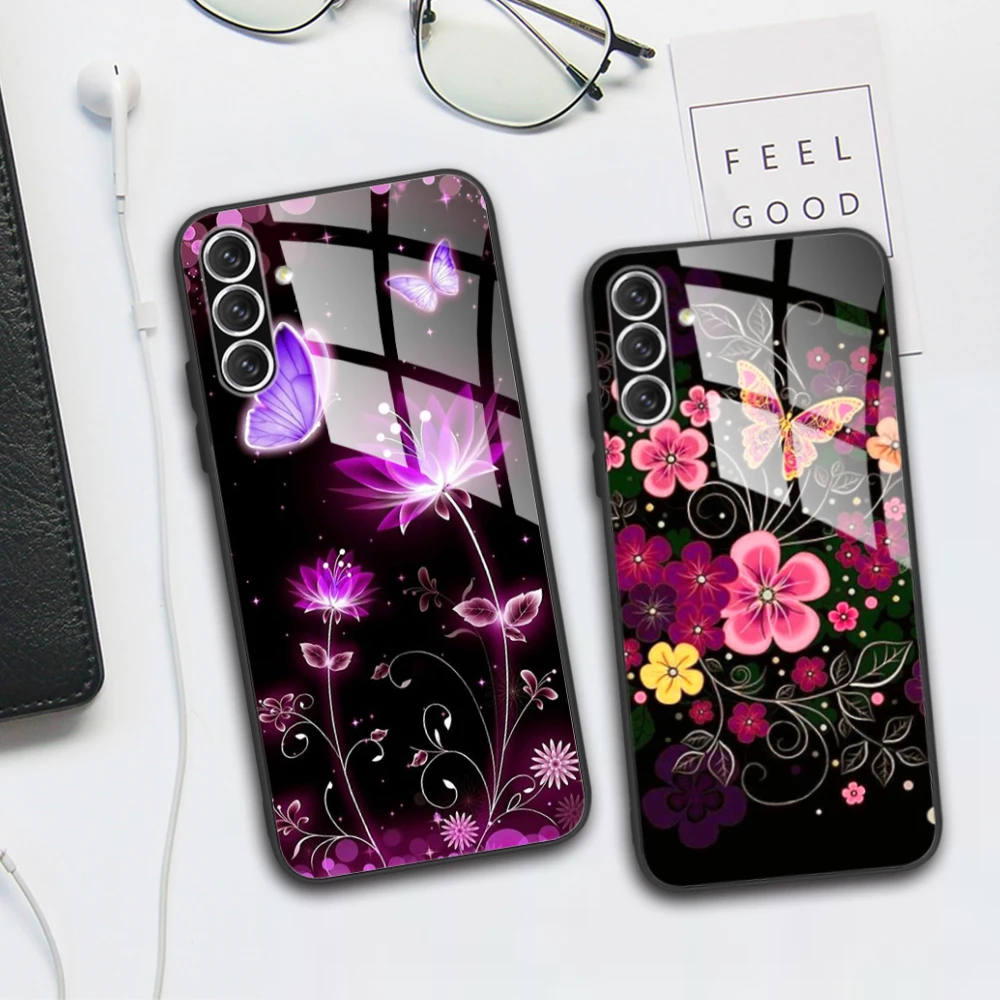 

For Samsung Galaxy A05s Case Tempered Glass Case Cover Hard Bumper Couqe For Samsung A05s Phone Back Covers A05 s A057 Fundas