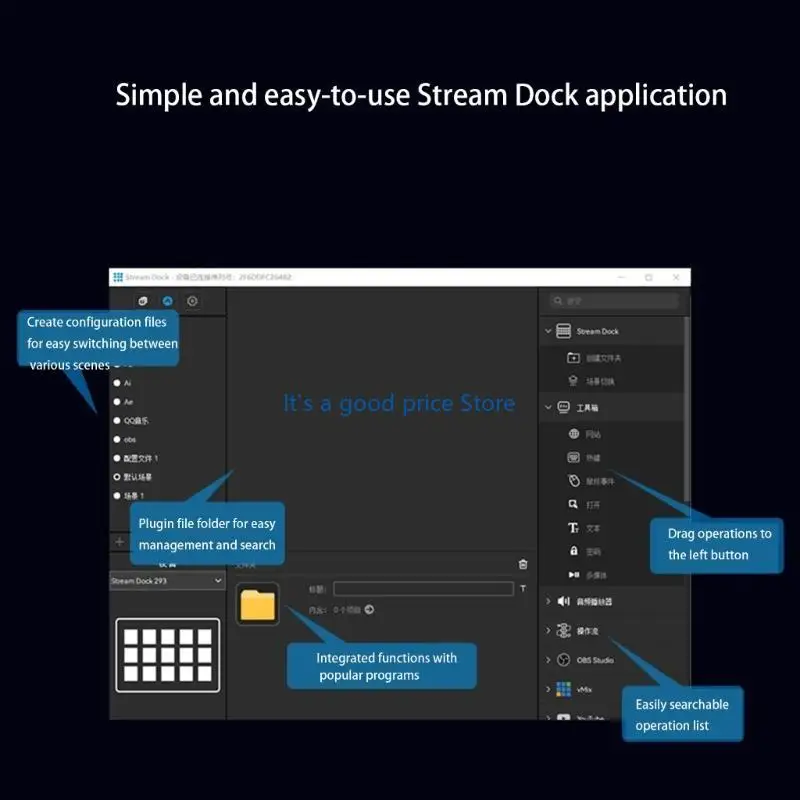  Customizable LCD Keyboard For Streaming Controller for Streamers Video Editors
