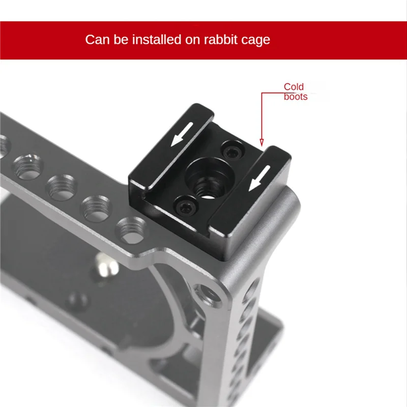 Daily 2Set 1/4 Thread Cold Hot Shoe Mount Adapter For DSLR Camera Cage Rig /Flash /LED Light /Microphone /Monitor Mounting