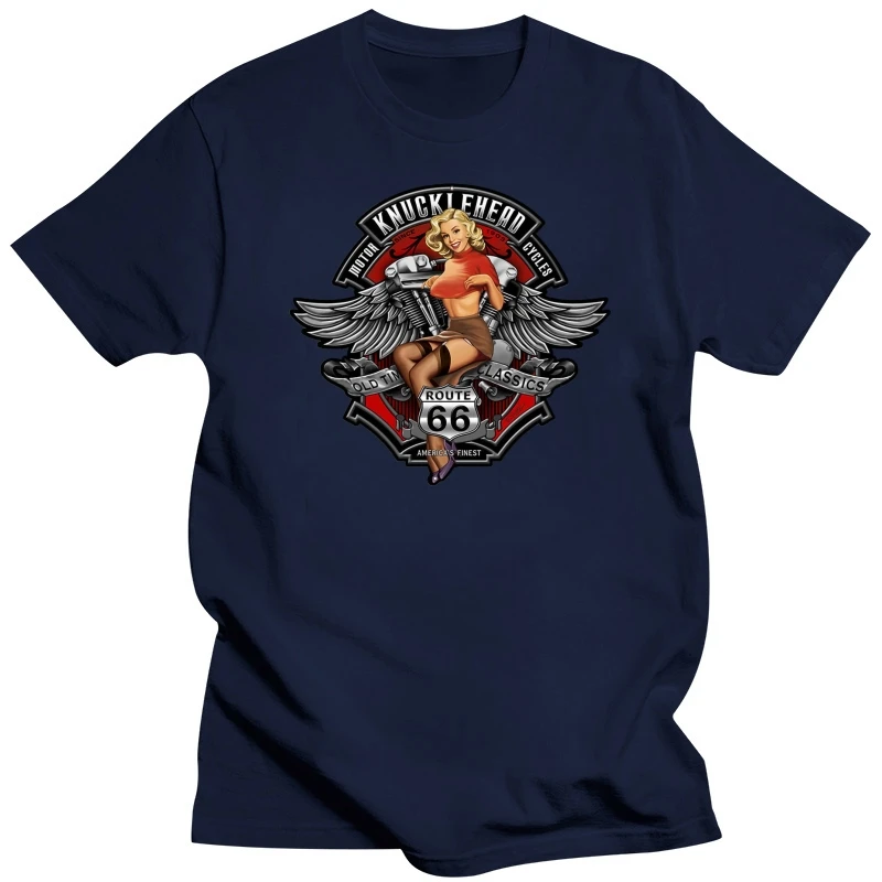 Death Proof Industries Knucklehead Tshirt hot Rat Rod Garage RT-66 RT66 T-Shirt