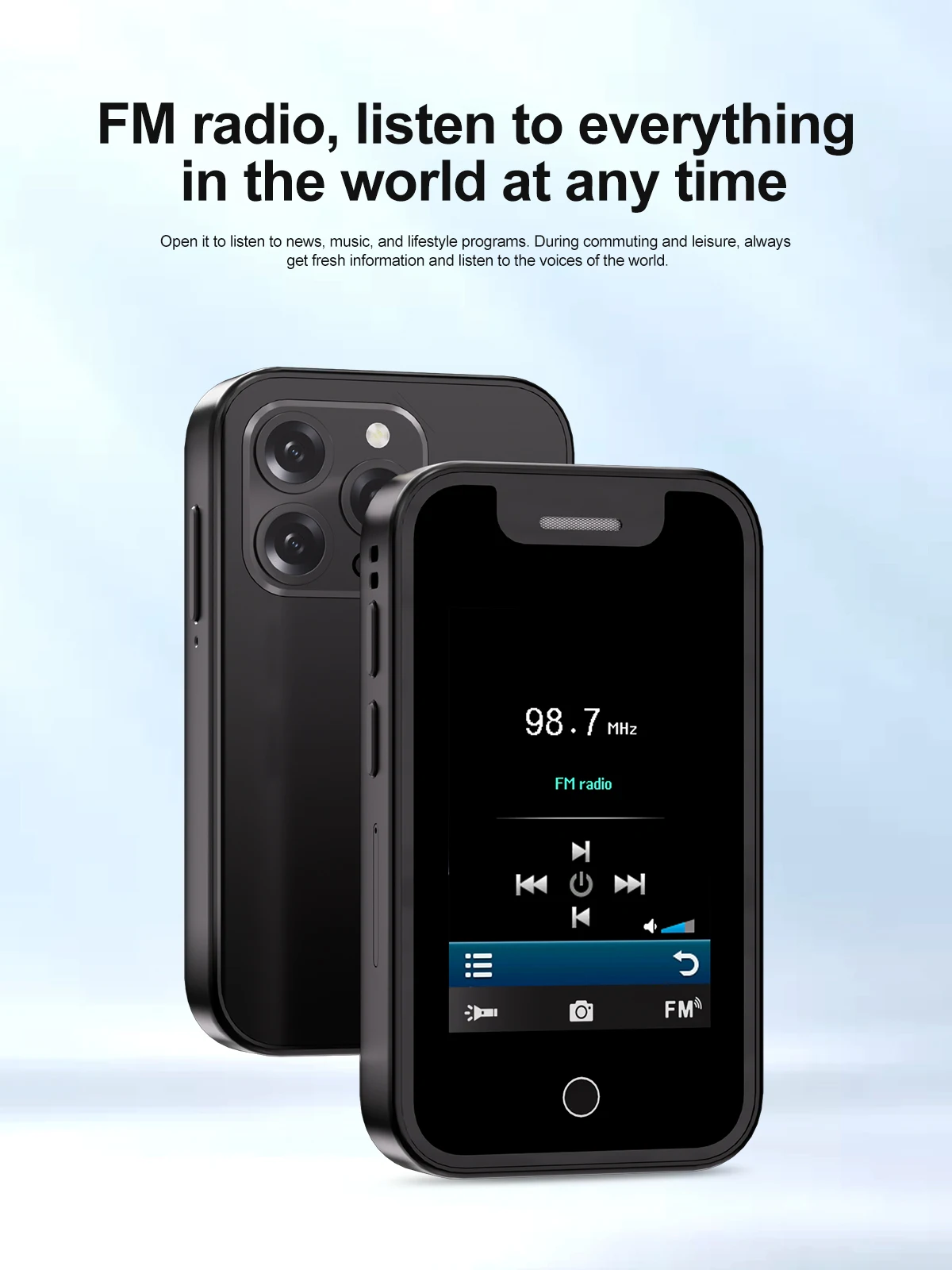 SERVO Mini 2.4" Touch Screen 2G Unlocked Cellphone Bluetooth Call Dual SIM FM Radio Torch Voice Recorder Portable Mobile Phone
