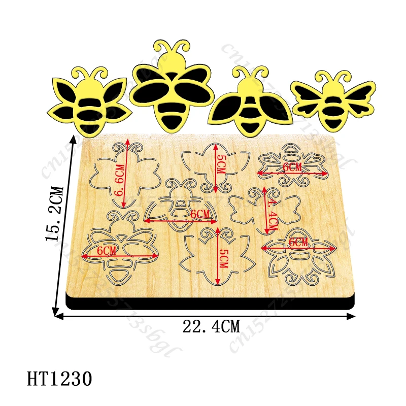 

Пресс-формы Little Bee-новая форма для высечки и деревянной формы, HT1230 подходит для обычных высекальных машин на рынке.