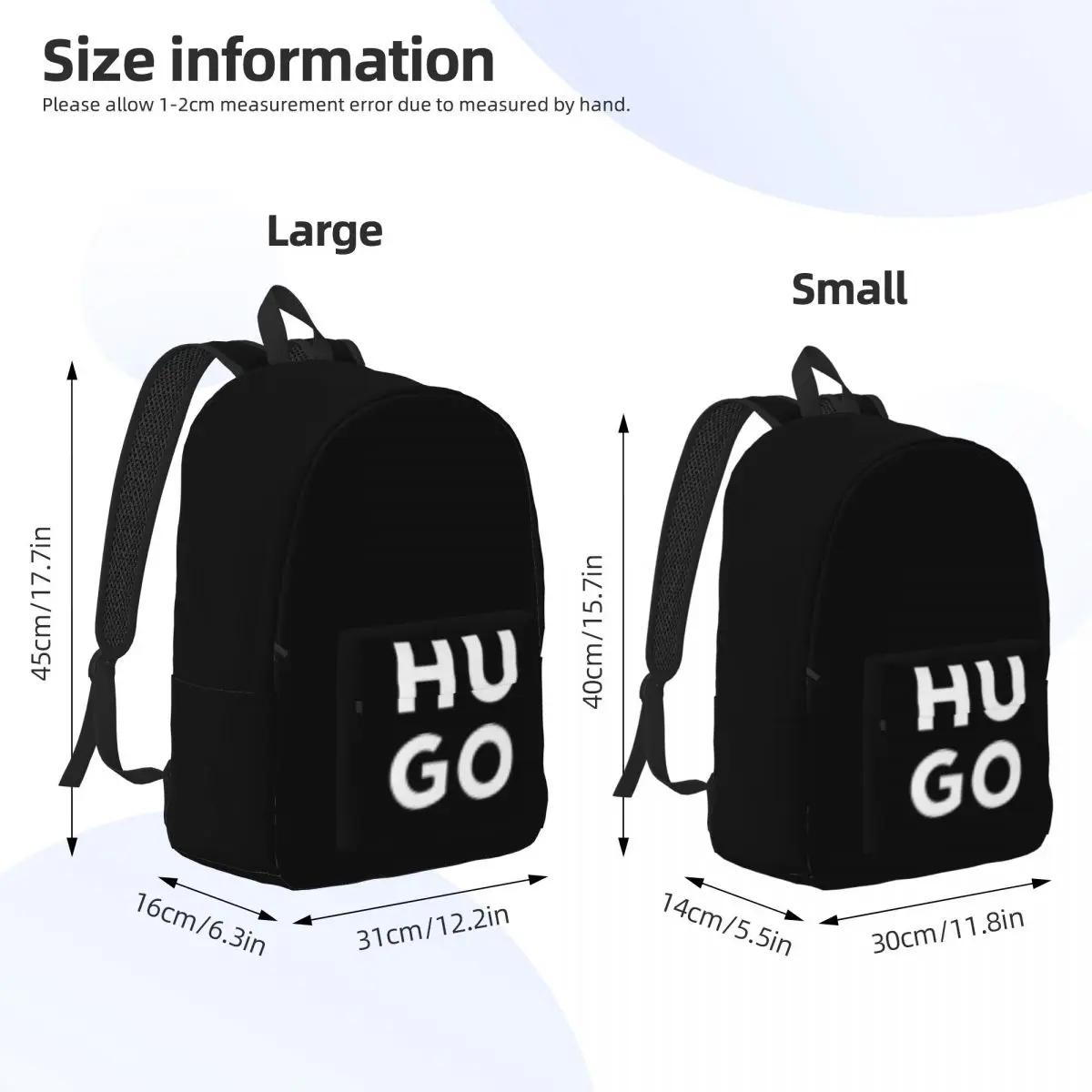 Mochila h-hugos para hombre y mujer, morral de hombro para adolescentes, escuela secundaria, negocios, regalo