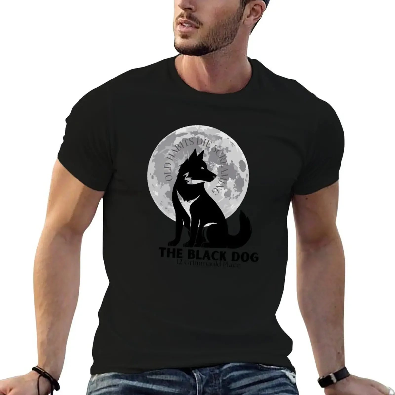 

The Black Dog T-Shirt graphic t shirt vintage boys whites sweat mens t shirts