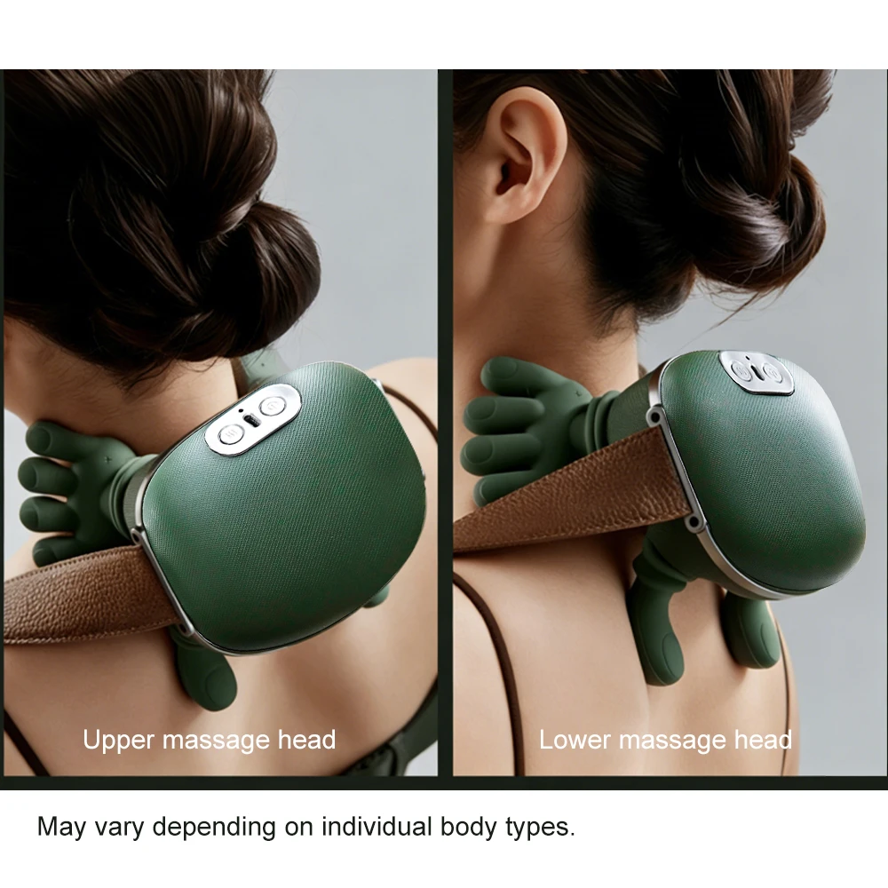 

Bionic Neck and Shoulder Massager Eelctric 4D Kneading Body Back Hand Deep Tissue Massage Relax Rechargeable Neck masajeador