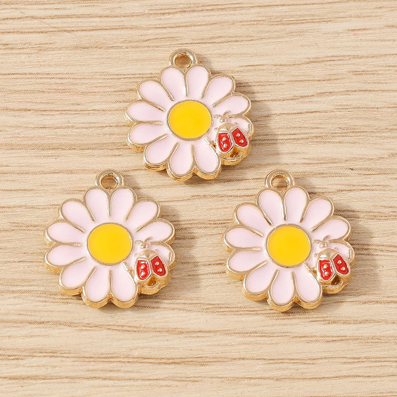 Tusember 10 Stück Emaille-Anhänger in Form von Ahorn, Mais, Truthahn, Kürbis und Blumen für DIY Armband- und Halsketten-Schmuckherstellung – Detail 14