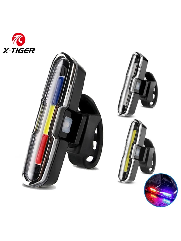 AliExpress X-TIGER Ultra Bicycle Tailligh PC Seatpost Type Safety Warning Bike Rear Light COB Night Riding 5 Gears ​​Cycling Light