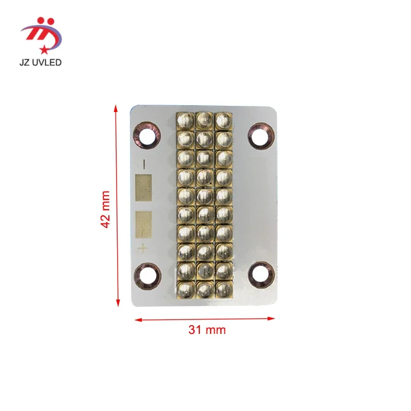 Modulo LED UV per stampante Flatbed UV colla UV polimerizzazione stampante 3D resina fotosensibile asciugatura lampada UV 42*31mm 365nm 395nm 405nm