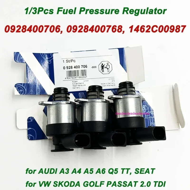 

1/3Pcs High Quality 0928400706 0928400768 Fuel Pressure Regulator Valve 1462C00987 For Audi A3 Q5 A6 TT VW Golf Passat 2009-2015