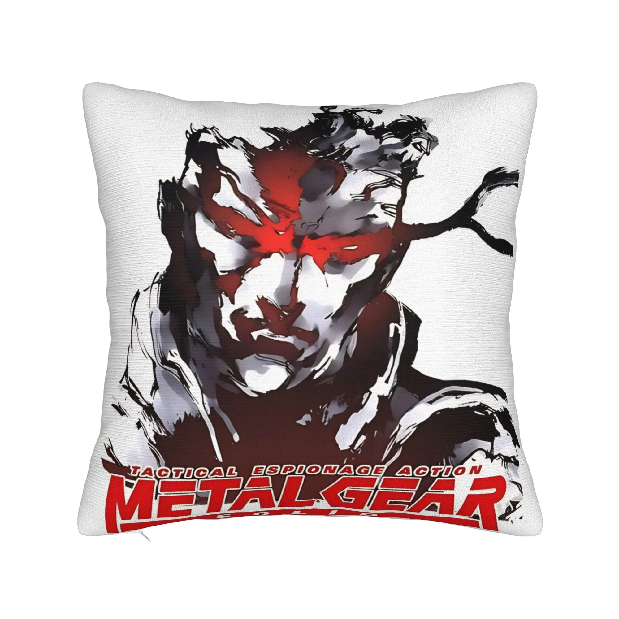 Pillow Case MGS Metal Gear Solid Solid Snake Comfy  Pillow Cover For Sofa Car Home Decor Fashion Pillowcases