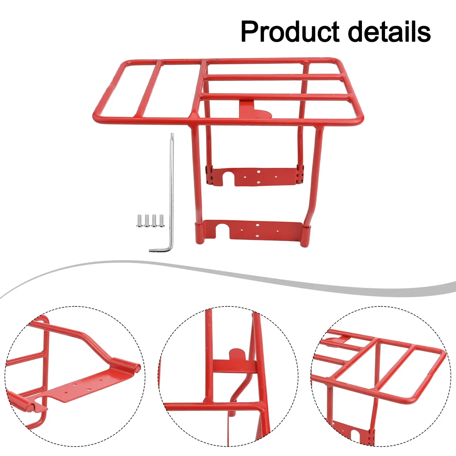 

Heavy Duty Scooter Rack Scooter Rear Shelf E-Scooter Storage Compact Design Simple Installation Solid Structure