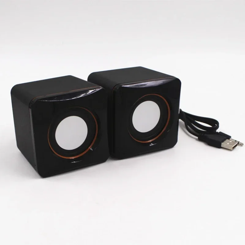1 Pairs سماعات كمبيوتر صغيرة USB سماعات سلكية صوت ستيريو عالمي محيطي مكبر الصوت للكمبيوتر المحمول والكمبيوتر المحمول