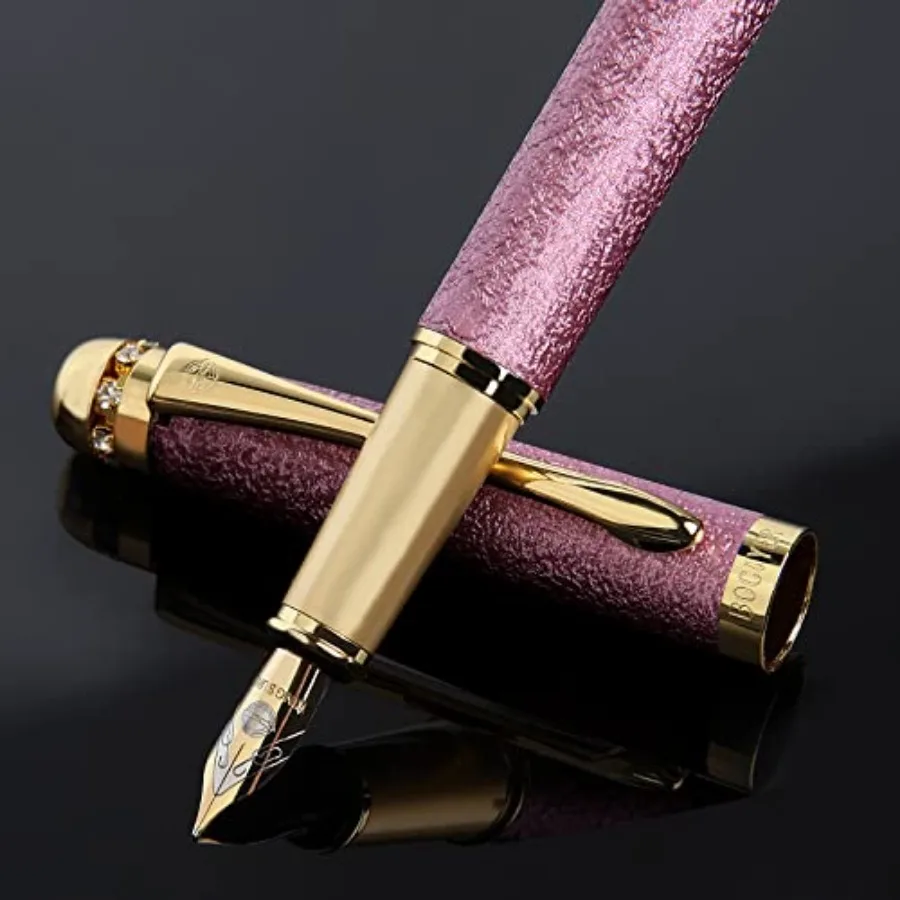 

fountain pen-Multiple color styles with rhinestone, diamond inlay and frosted finish, Cute pens, Luxury pen, Office pens, Best