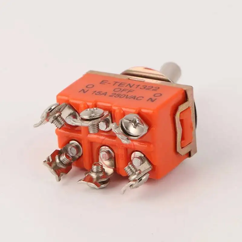 2 pz/lotto 12mm Mini Toggle Interruttore A Bilanciere 6 Pin 2 Posizione/3 Posizione ON-ON Leva Doppio Controllo 6P 1321/1322