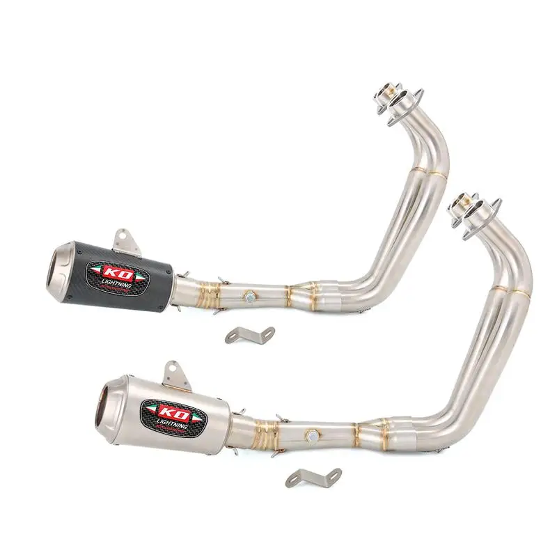 

For Yamaha YZF-R7 MT-07 2021-2024 FZ07 2022 2023 Slip On Full Exhaust System Front Link Pipe Connect 51mm Muffler DB Killer