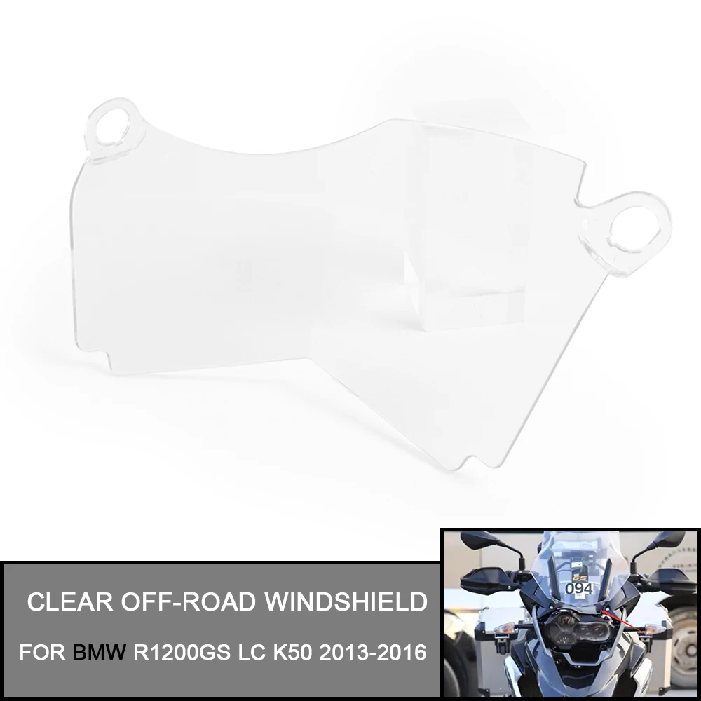 

Motorcycle Clear Off-Road Windshield Windscreen Deflectors FOR BMW R1200GS LC K50 2013-2016 R1200GS LC Adventure K51 2014-2019