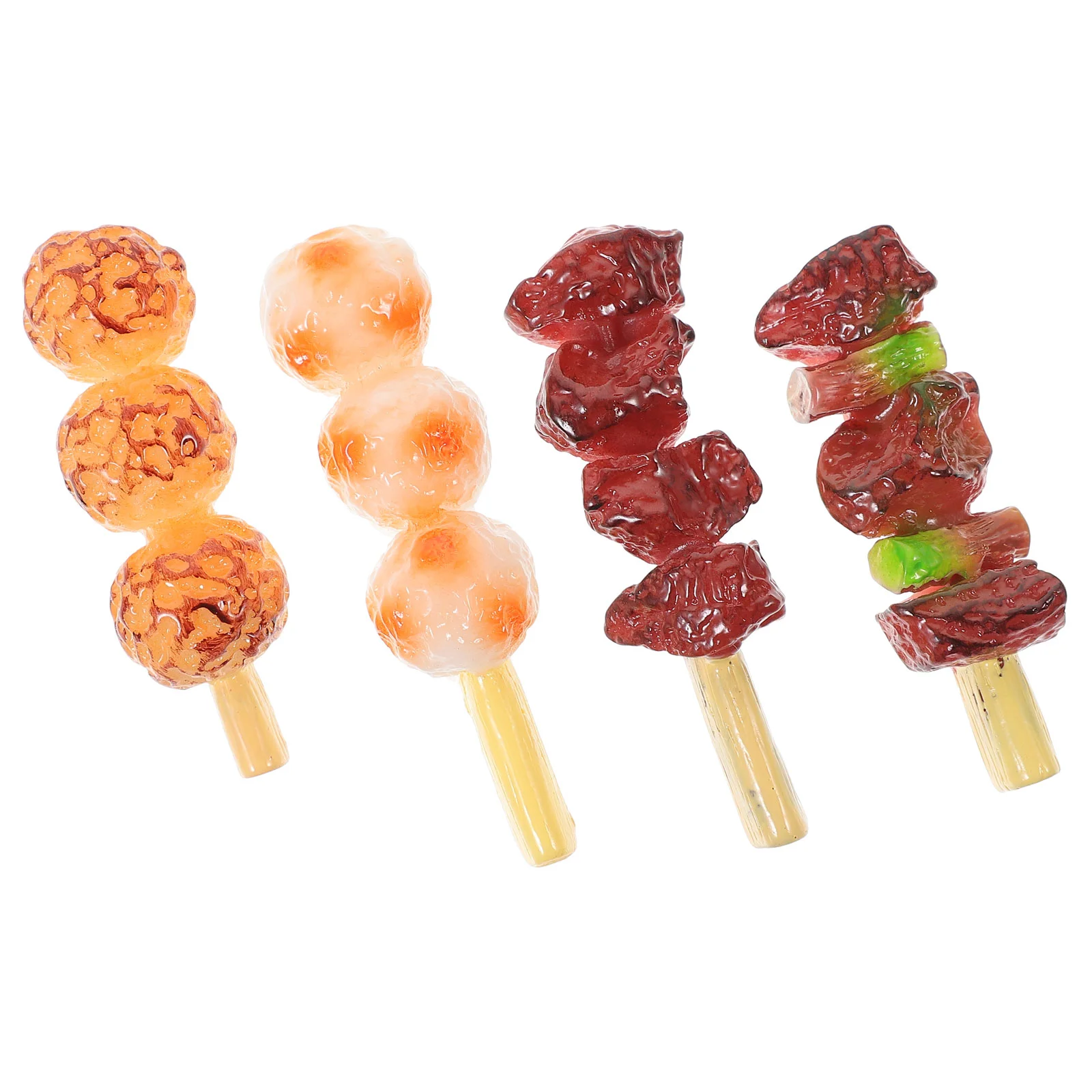 4pcs Simulation Barbecue Strings Roast Beef String Kids Educational Playthings Barbecue Toys (Random Style)