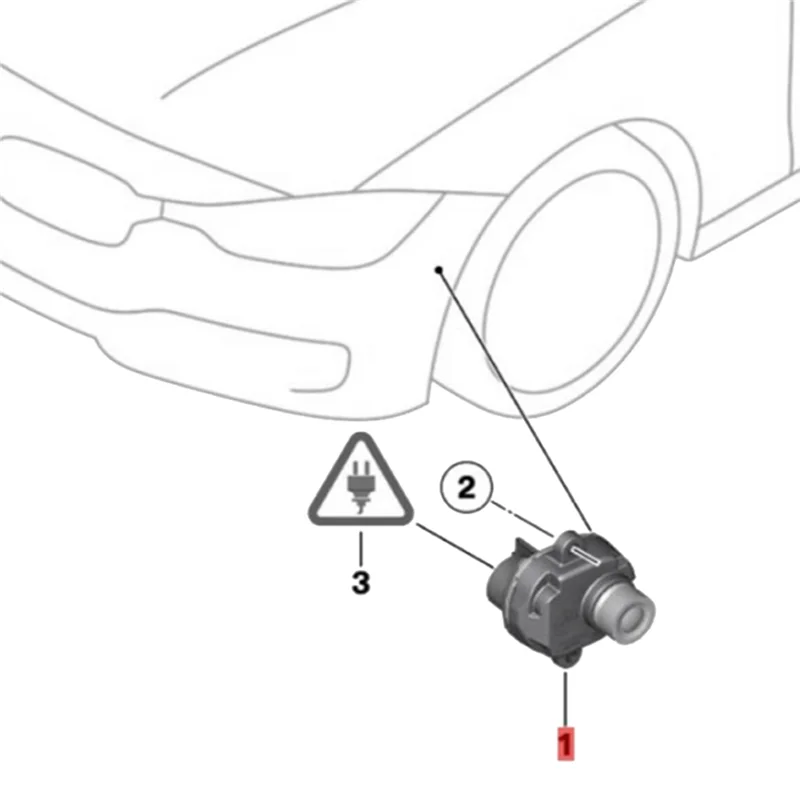 

66539240352-02 Right Front Surround Side View Backup Camera for BMW X5 E70 X6 E71 F01 F02 F06 F07 F10 F11 F12 2010-2019