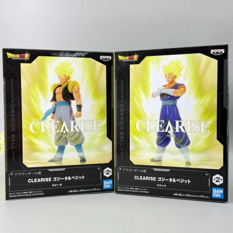 

In Stock New Genuine BANPRESTO CLEARISE Dragon Ball Super Gogeta Vegetto Figure 23cm Anime Model Desktop Ornament Toys Gift