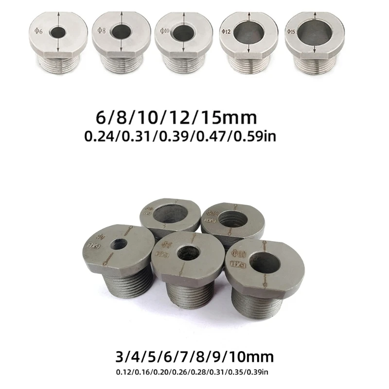 Mandril adaptador mandril taladro acero inoxidable, broca perforación para agujeros carpintería KXRE