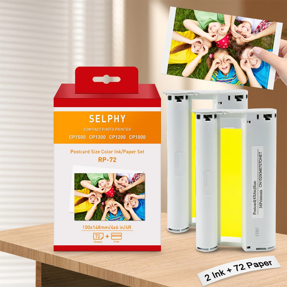 Compatible Canon Selphy Paper CP1500 CP1300 CP1200 CP1000 Ink