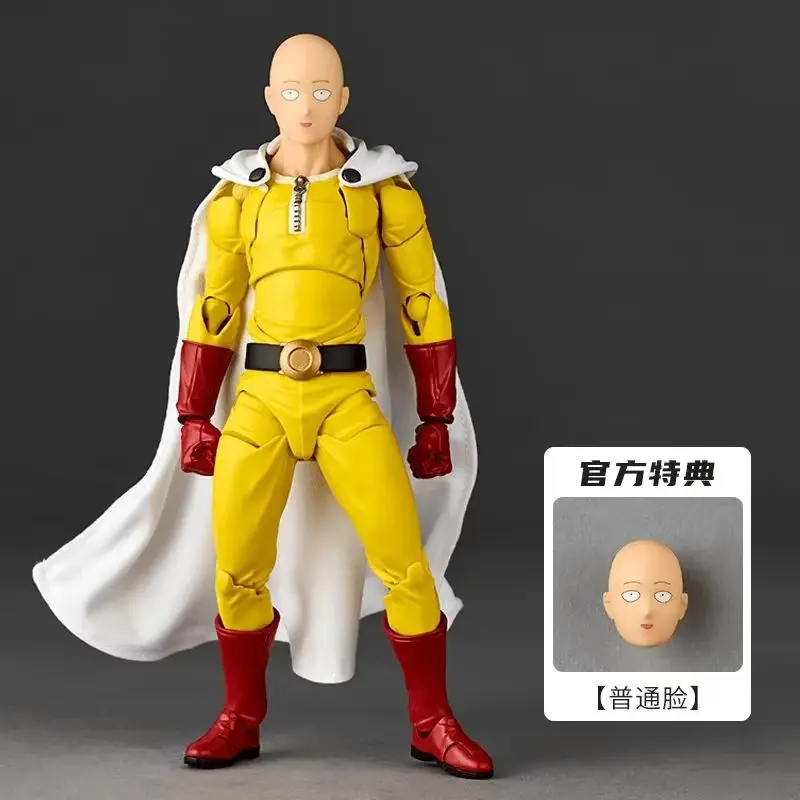 حار الأصلي Kaiyodo واحد لكمة رجل Saitama مذهلة ياماغوتشي Revoltech Saitama أنيمي عمل جمع أرقام نموذج اللعب هدية