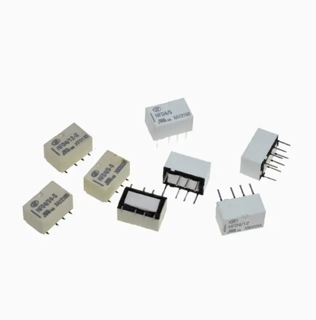 HFD4 HFD4/12  HFD4-012 HFD4/3 3VDC 4.5V 5V 12V 24V 0.5A HFD4/5 3 12 24VDC-S SR S1R Subminiature Signal Relay HFD4-12VDC x10PCS