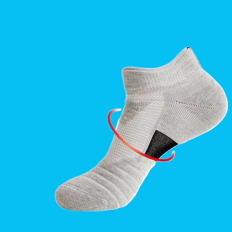 Calcetines náuticos antideslizantes para hombre, medias deportivas informales, transpirables, de algodón a juego, de cintura alta calidad, 5/10 pares