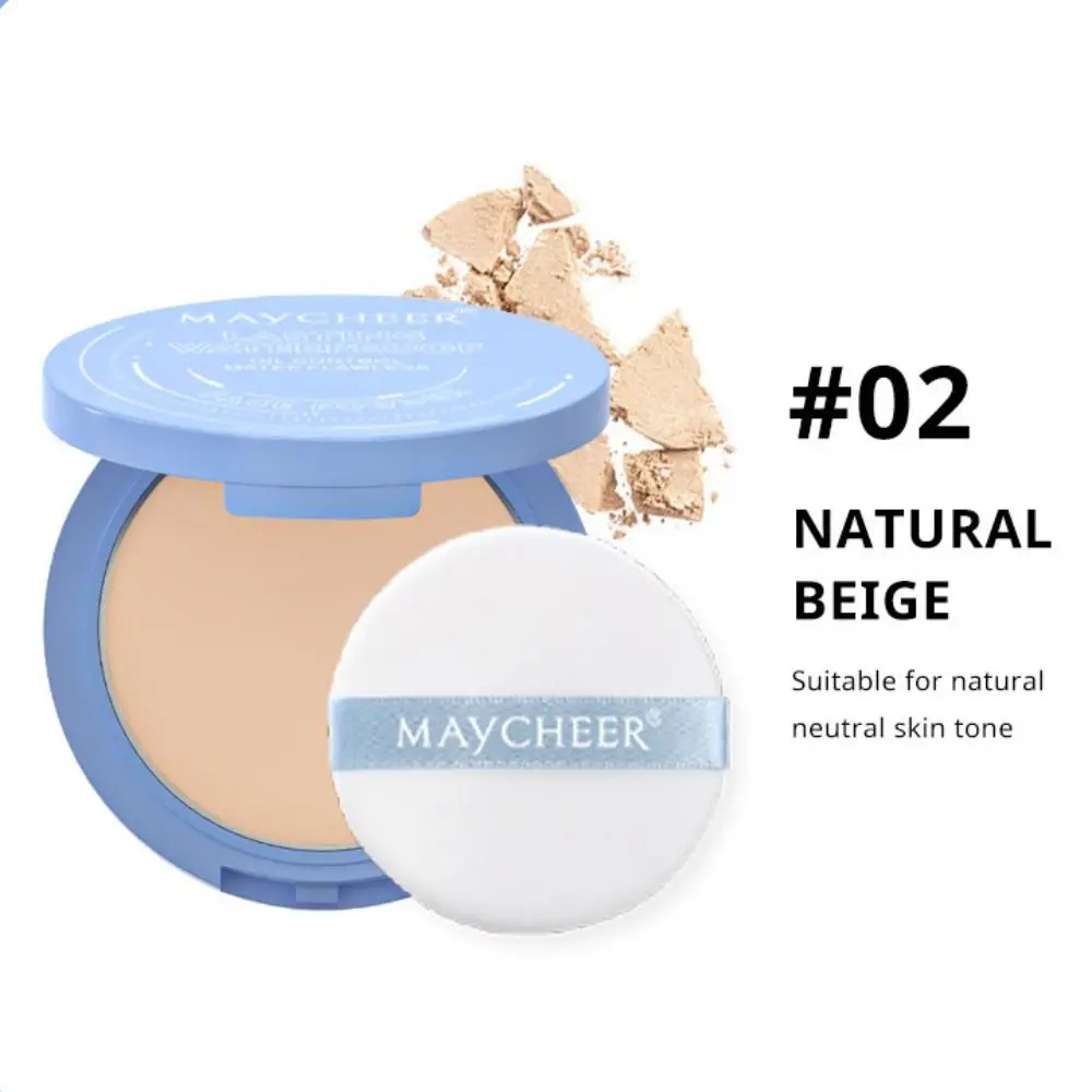 Langlebige Fixierpuder-Creme, wasserfest, aufhellend, ölkontrollierend, gepresster Puder, Ölkontrolle, mattes, aufhellendes Gesichtspuder