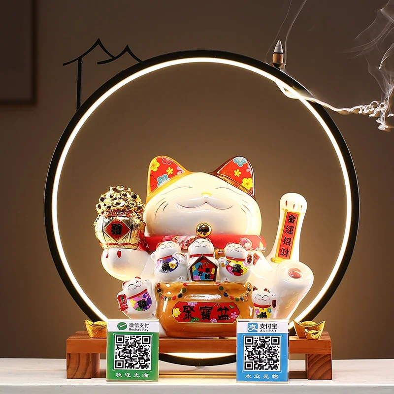 Lucky Cat Ornaments Creative Opening New Store Opening Cash Desk Home Living Room Decoration Home Decoration Accessories