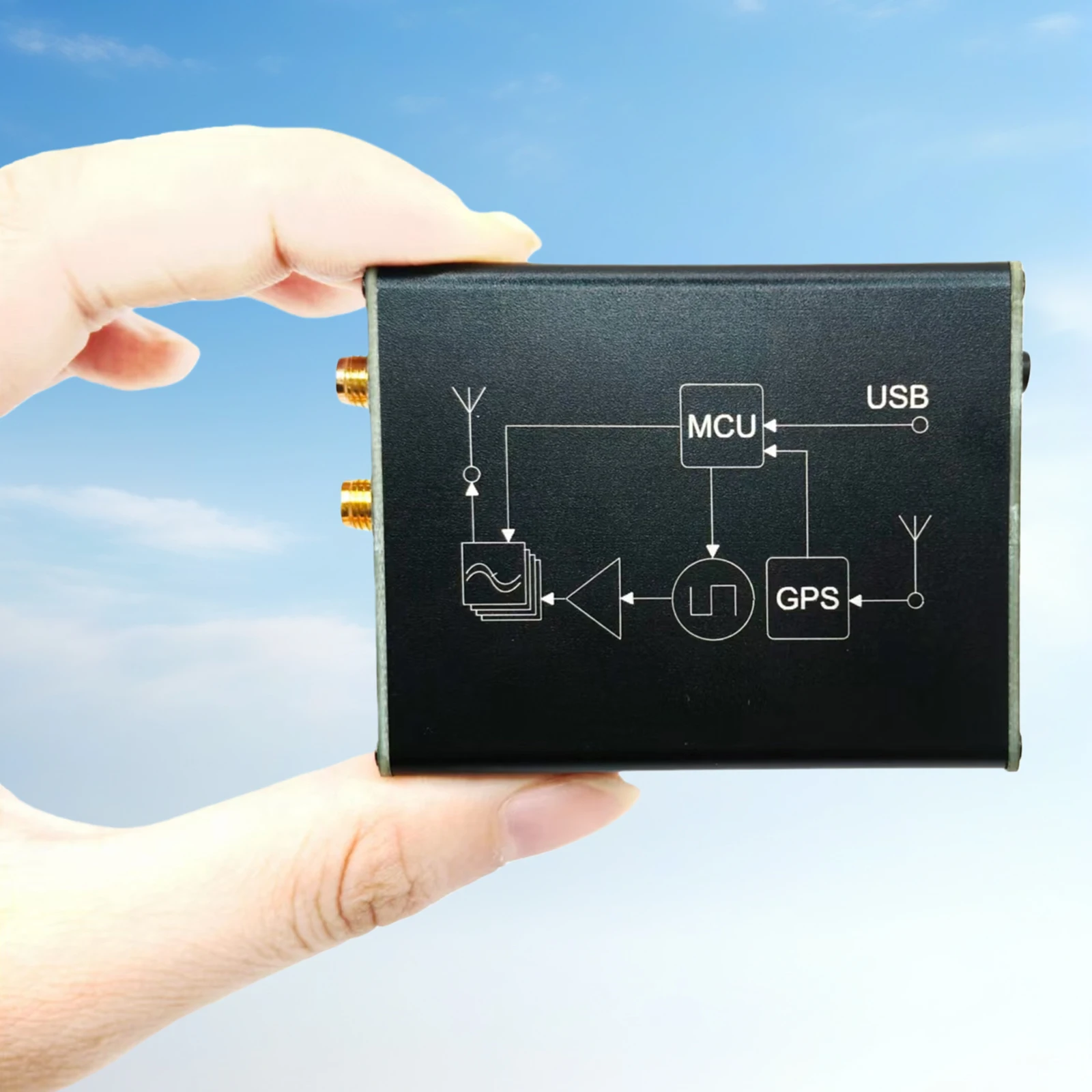 

1-30MHz SI5351 WSPR Transmitter with TCXO and GPS Automatic QTH Positioning 23dBm for Test Measurement Tool Accessory USB-5V