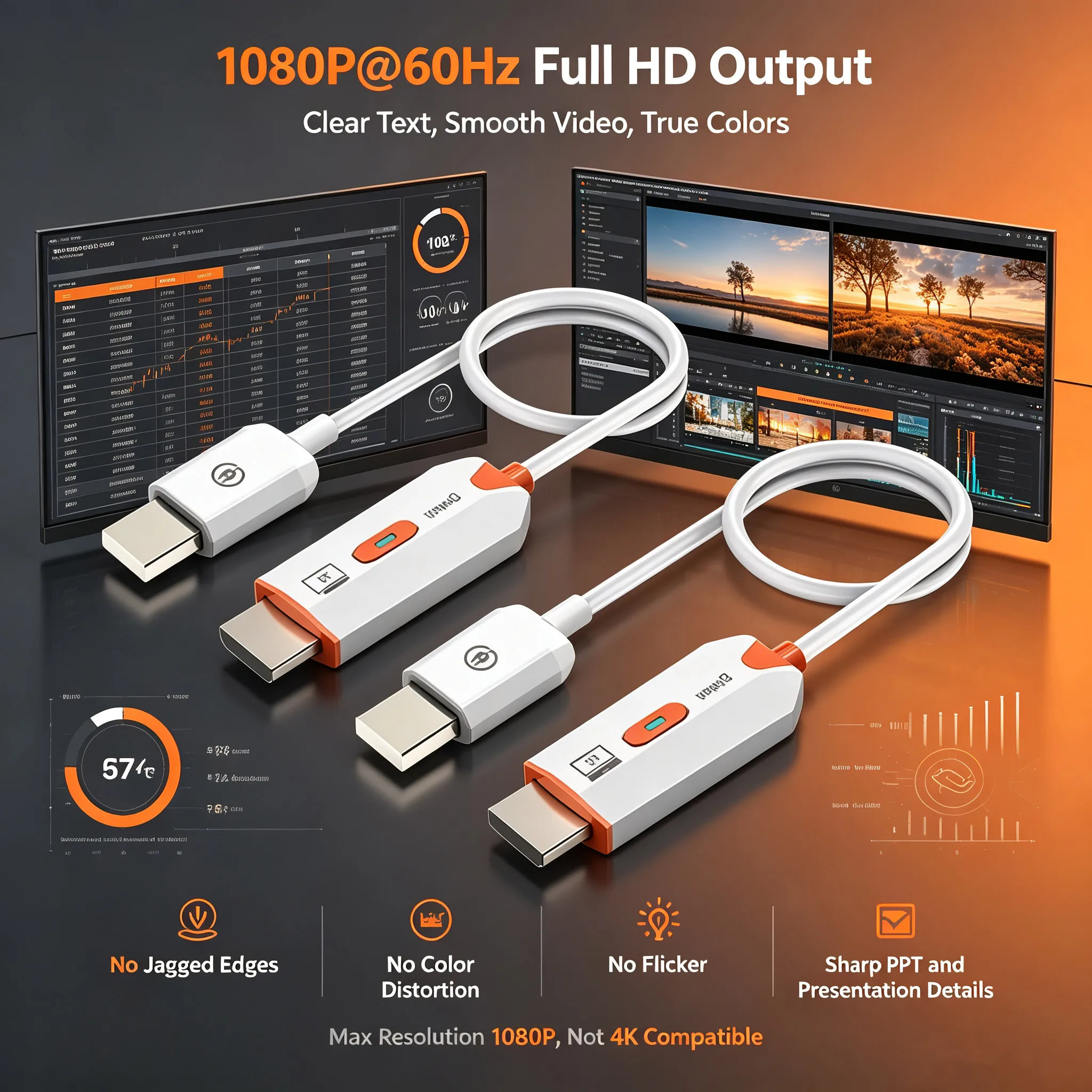 HDMI-Compatible Extender Wireless 4K 5.8G 50M Transmitter Receiver Wall Penetration Plug Play for Laptop PC TV Projector view 6