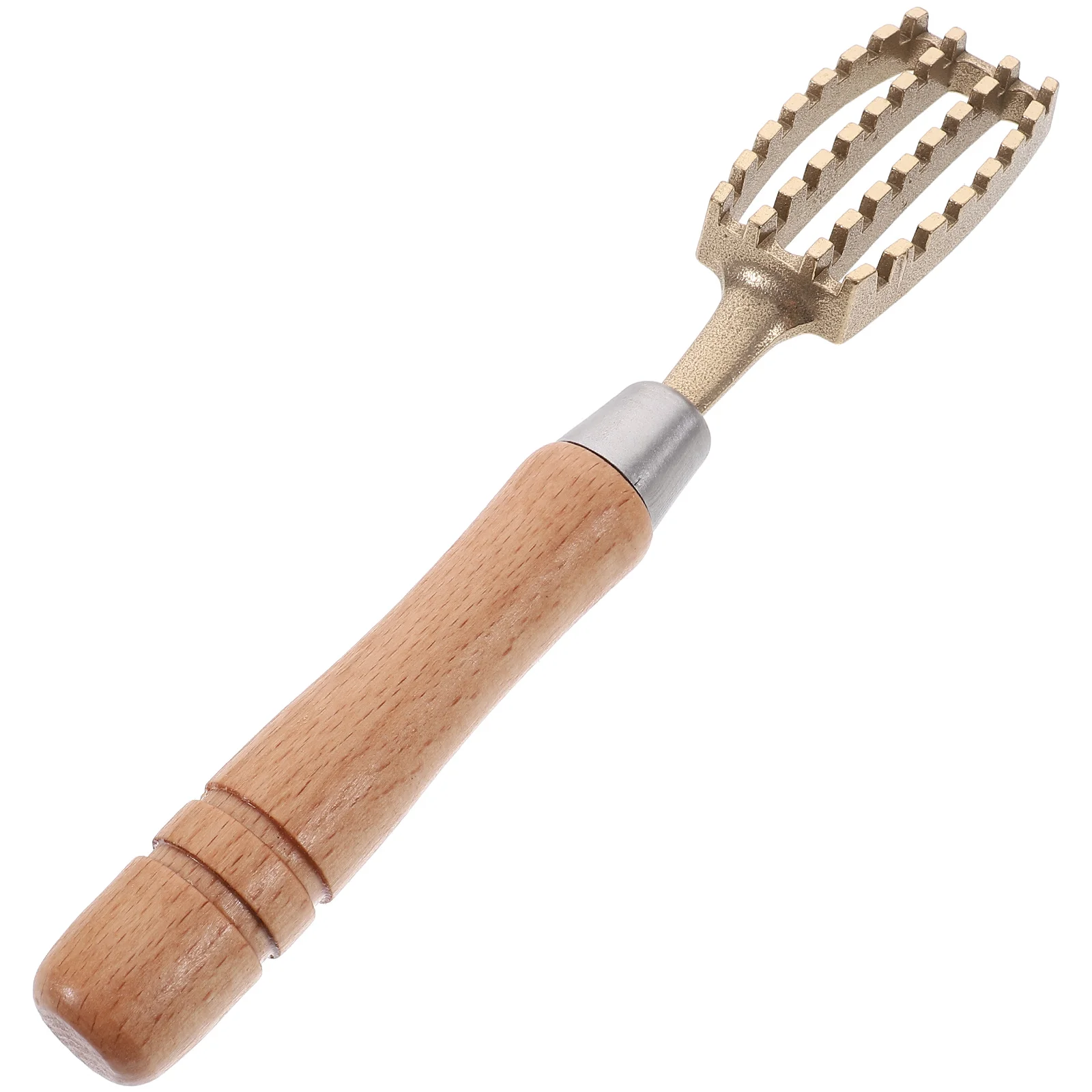 

Fish Scale Planer Removing Tool Scraper Wooden Handle Peeler Metal Kitchen Skin