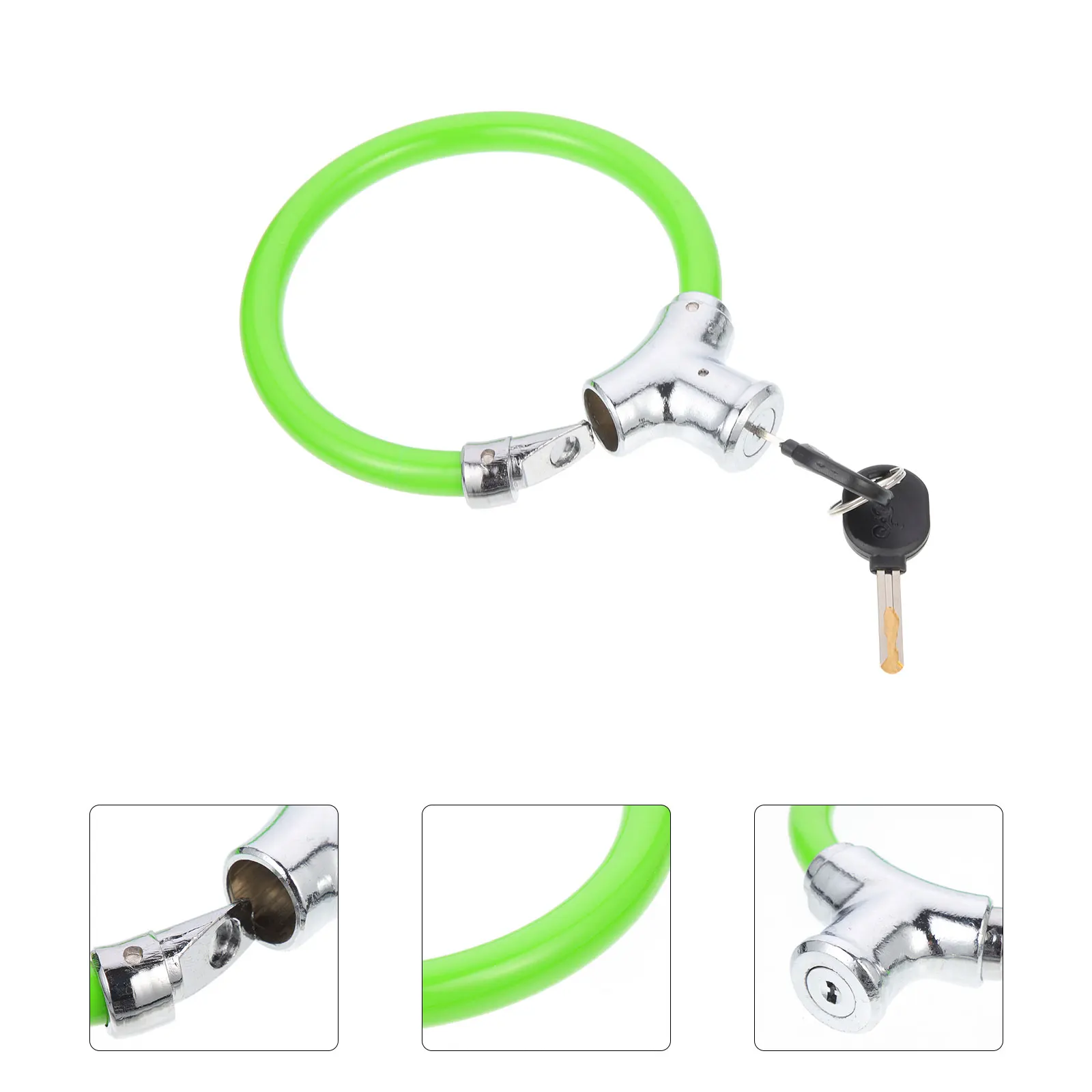 

1 Set With Keys Safety Durable Sturdy Chain Waterproof Anti-Theft Cycling Simple Style Portable Bike Security Lock Professional